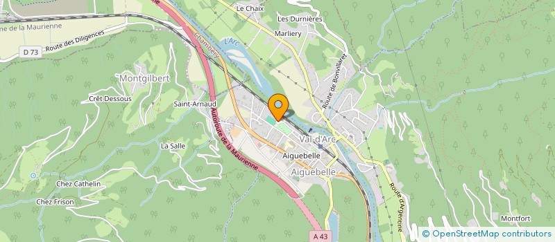 localisation de l'entreprise L'ECHO DE CHARBONNIERES  VAL-D'ARC