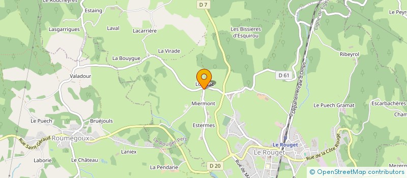 localisation de l'entreprise L'ECHO DE LEURS SABOTS à LE ROUGET-PERS