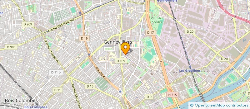 localisation de l'entreprise L'ECHO DES C URS à GENNEVILLIERS