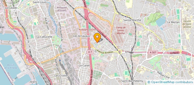 localisation de l'entreprise L 'ECHO DES CALANQUES à MARSEILLE
