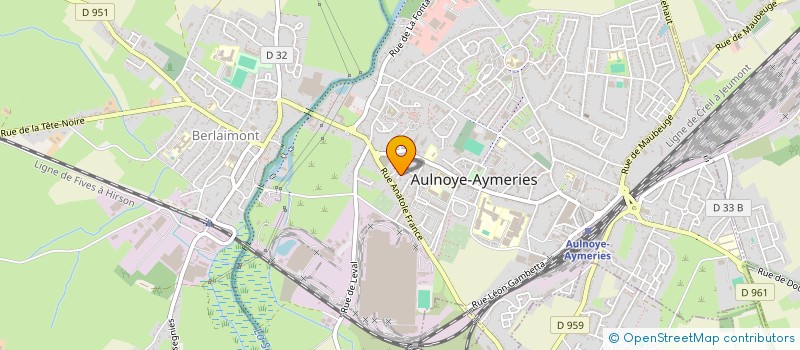 localisation de l'entreprise L'ECHO DES CHATS LIBRES SAMBRIENS à AULNOYE-AYMERIES