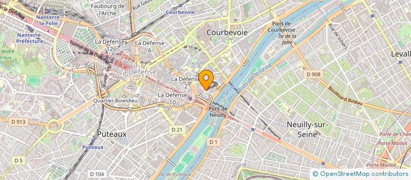 localisation de l'entreprise L ECHO DES DAMIERS à COURBEVOIE