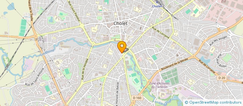 localisation de l'entreprise L'ECHO DES ENTREPRENEURS à CHOLET