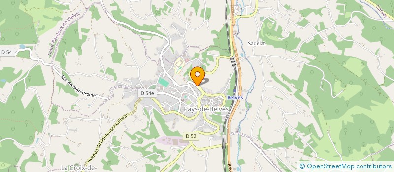 localisation de l'entreprise L'ECHO DES FONTAINES  SIORAC-EN-PERIGORD