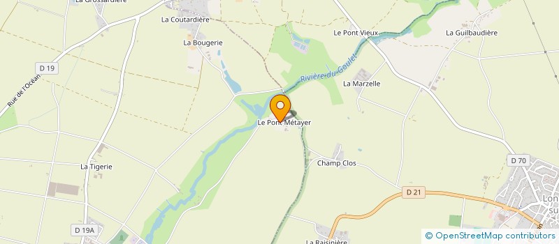 localisation de l'entreprise L'ECHO DES VAGUES  SAINT-VINCENT-SUR-JARD