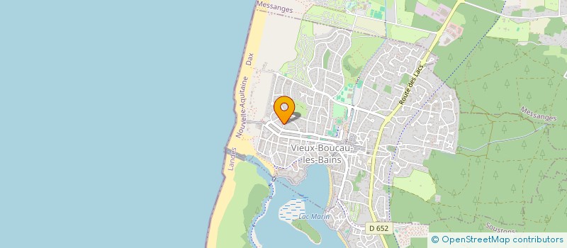 localisation de l'entreprise L ECHO DES VAGUES  VIEUX-BOUCAU-LES-BAINS