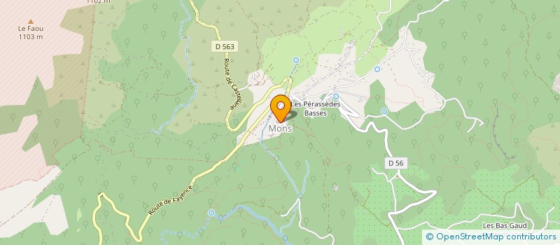 localisation de l'entreprise L'ECHO DU BAOU  MONS