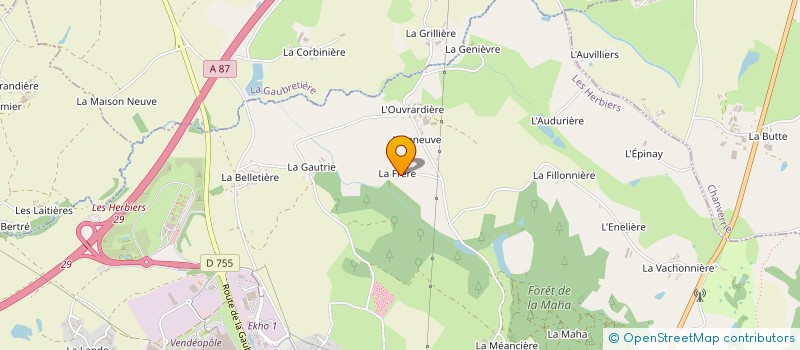 localisation de l'entreprise L'ECHO DU BOCAGE à LES HERBIERS