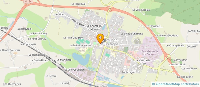 localisation de l'entreprise L'ECHO DU DOYENNE DU GARUN  MONTAUBAN-DE-BRETAGNE