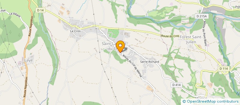 localisation de l'entreprise L'ECHO DU DRAC  SAINT-LAURENT-DU-CROS