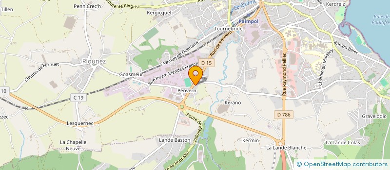 localisation de l'entreprise L ECHO DU LARGE  PAIMPOL