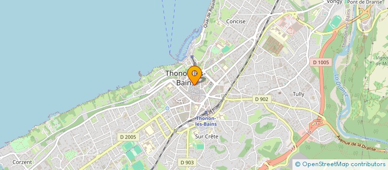localisation de l'entreprise L'ECHO DU VIN à THONON-LES-BAINS