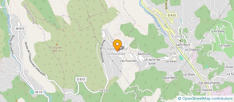 localisation de l'entreprise L'ECHOPPE  CHATEAUNEUF-VILLEVIEILLE