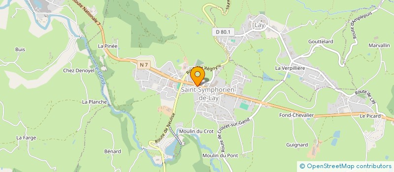 localisation de l'entreprise L'ECHOPPE  SAINT-SYMPHORIEN-DE-LAY