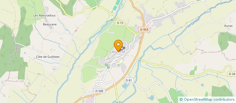 localisation de l'entreprise L'ECHOPPE  LAUZERTE