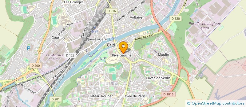 localisation de l'entreprise L'ECHOPPE BIERES  CREIL