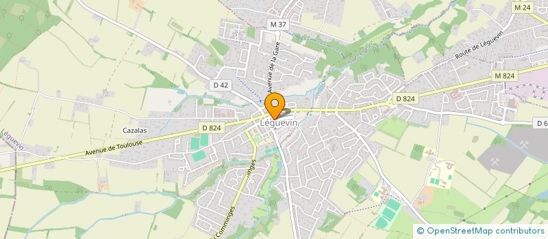 localisation de l'entreprise L'ECHOPPE DE JACO  LEGUEVIN