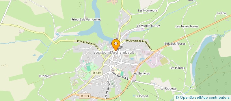 localisation de l'entreprise L'ECHOPPE DE LA VAUVRE BOURBON  BOURBON-L'ARCHAMBAULT