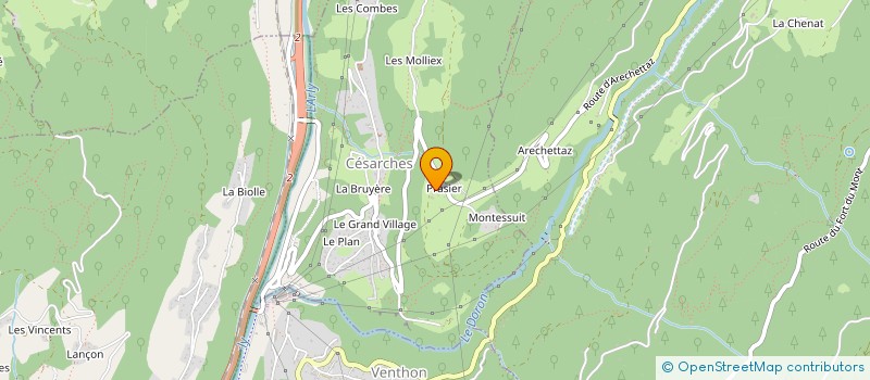 localisation de l'entreprise L'ECHOPPE DES ARTISANS PRODUITS LOCAUX DE SAVOIE  ALBERTVILLE