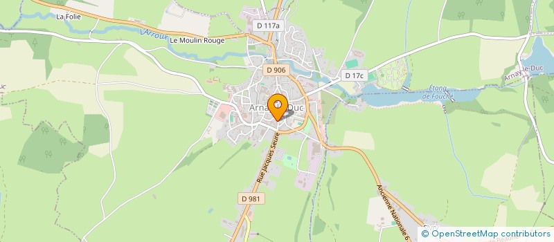 localisation de l'entreprise L'ECHOPPE SAINT HONORE  ARNAY-LE-DUC