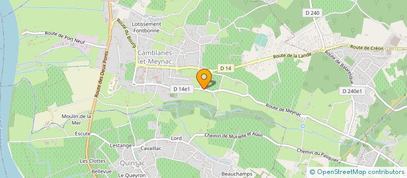 localisation de l'entreprise L'ECLAIR AQUITAIN à CAMBLANES-ET-MEYNAC