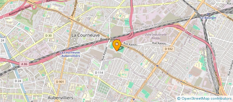 localisation de l'entreprise L'ECLAIR DE LA COURNEUVE à LA COURNEUVE