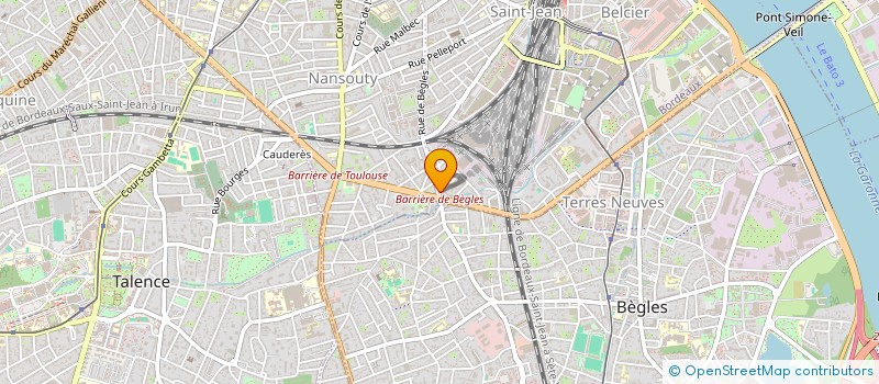 localisation de l'entreprise L'ECLAIR DU DEBARRAS  BORDEAUX