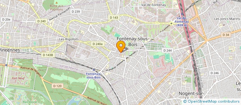 localisation de l'entreprise L'ECLAIR DU VILLAGE à FONTENAY-SOUS-BOIS