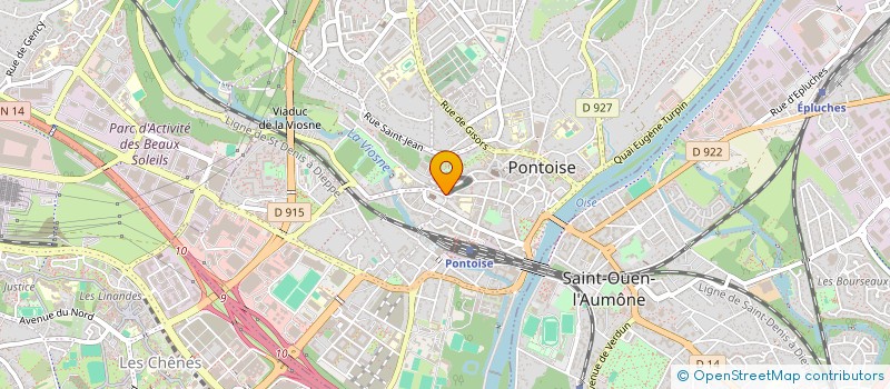 localisation de l'entreprise L'ECLAIRAGE FRANCAIS à PONTOISE