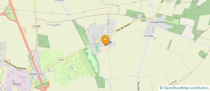 localisation de l'entreprise L'ECLAIREUR NORMAND  LE CASTELET