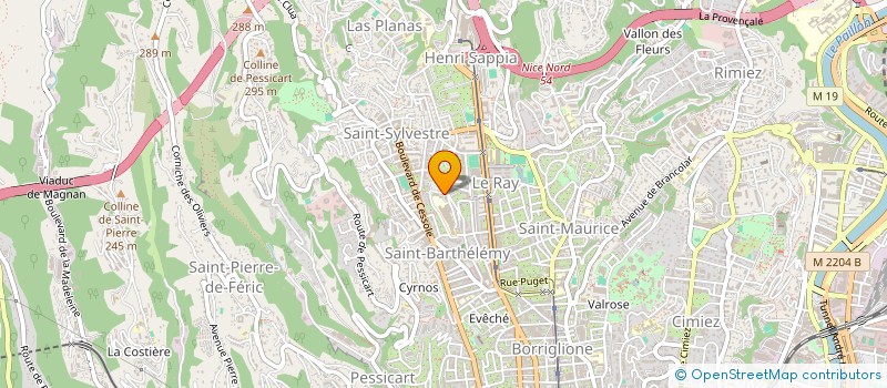 localisation de l'entreprise L ECLAT à NICE