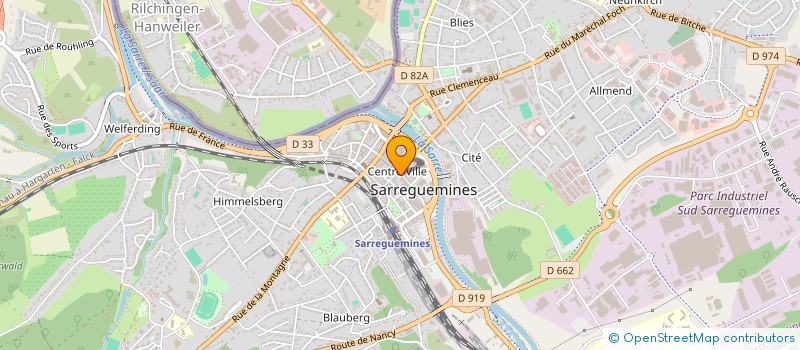 localisation de l'entreprise L'ECLAT à SARREGUEMINES