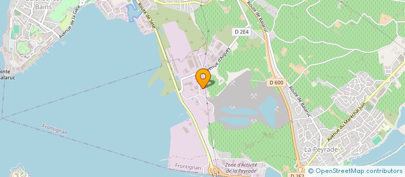 localisation de l'entreprise L'ECLAT à FRONTIGNAN