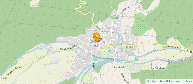 localisation de l'entreprise L ECLAT CHOCOLATERIE à GREOUX-LES-BAINS