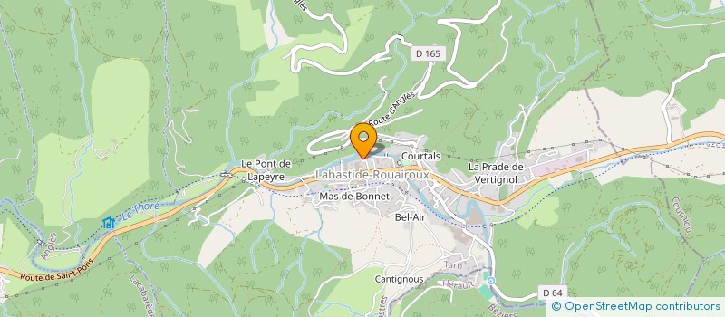 localisation de l'entreprise L'ECLAT DE JOIE  LABASTIDE-ROUAIROUX