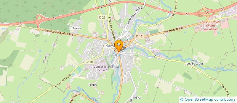 localisation de l'entreprise L'ECLAT DES SAVEURS à CHAROLLES