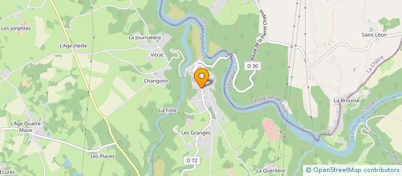 localisation de l'entreprise L'ECLAT DU SOLEIL à CROZANT