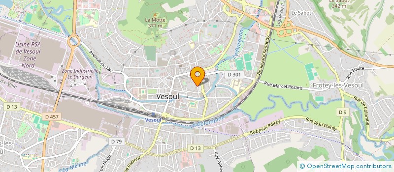 localisation de l'entreprise L'ECLIPSE à VESOUL