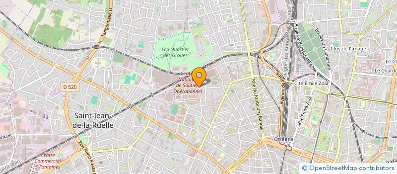 localisation de l'entreprise L'ECLIPSE à ORLEANS