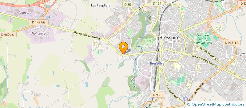 localisation de l'entreprise L'ECLIPSE  BRESSUIRE