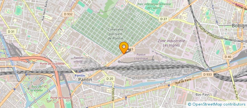 localisation de l'entreprise L'ECLIPSE LOUNGE  PANTIN