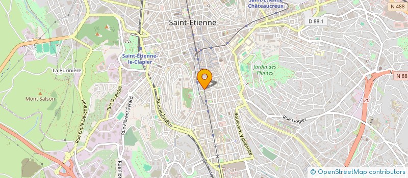 localisation de l'entreprise L ECLISSE à SAINT-ETIENNE