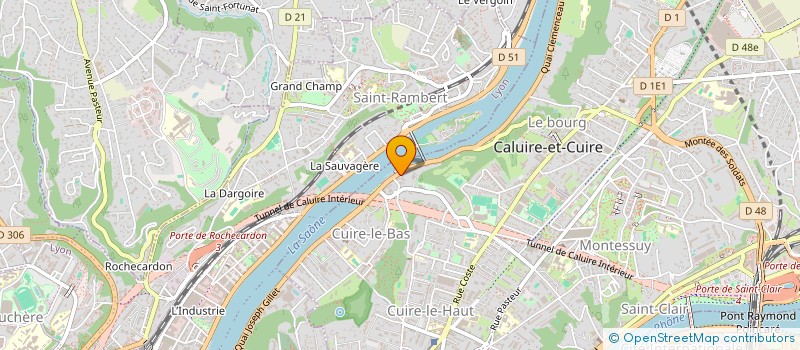 localisation de l'entreprise L'ECLUSE  CALUIRE-ET-CUIRE