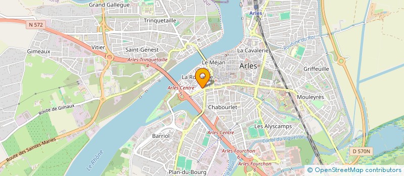 localisation de l'entreprise L'ECLUSE à ARLES