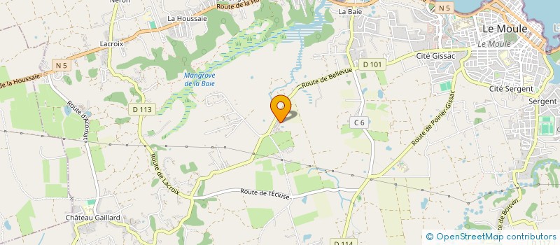 localisation de l'entreprise L'ECLUSE à LE MOULE