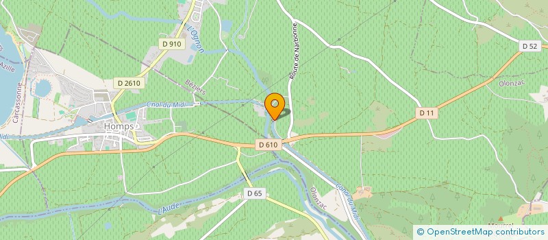 localisation de l'entreprise L'ECLUSE  OLONZAC