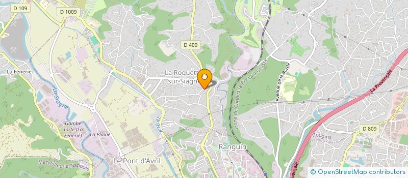 localisation de l'entreprise L'ECLUSE  LA ROQUETTE-SUR-SIAGNE