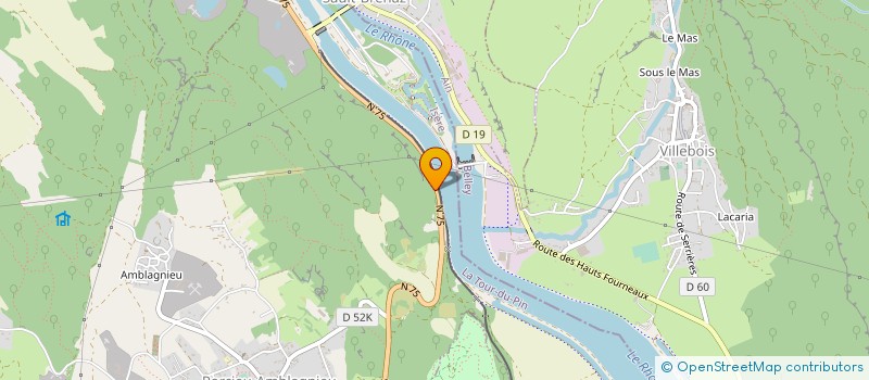 localisation de l'entreprise L'ECLUSE  PORCIEU-AMBLAGNIEU