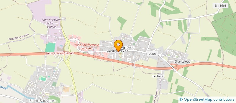 localisation de l'entreprise L'ECO DES JEUNES FERRANGEOIS  FERRIERES