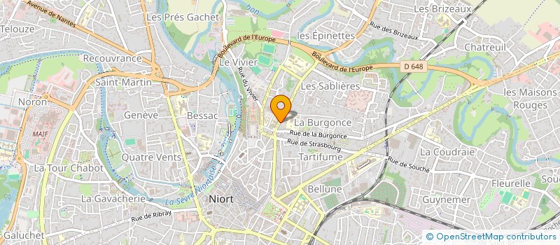 localisation de l'entreprise L'ECO DES PEUPLIERS  NIORT